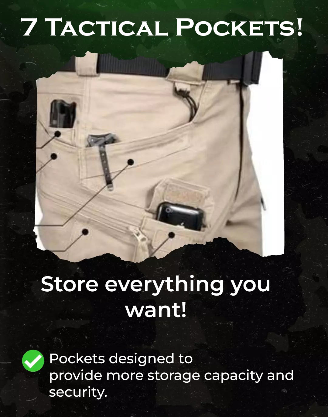 TacticalPro™ | מכנסיים דגמ"ח עמידים למים (+חגורה במתנה)