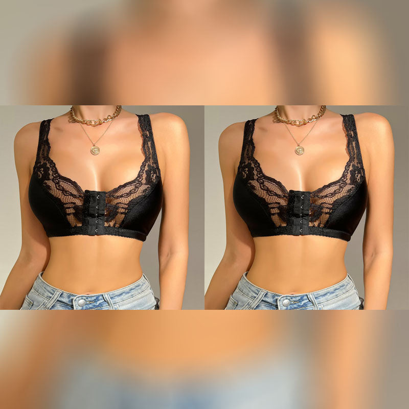 Eliana™ | חזיית תחרה סקסית סגירה קדמית (1+1 חינם)