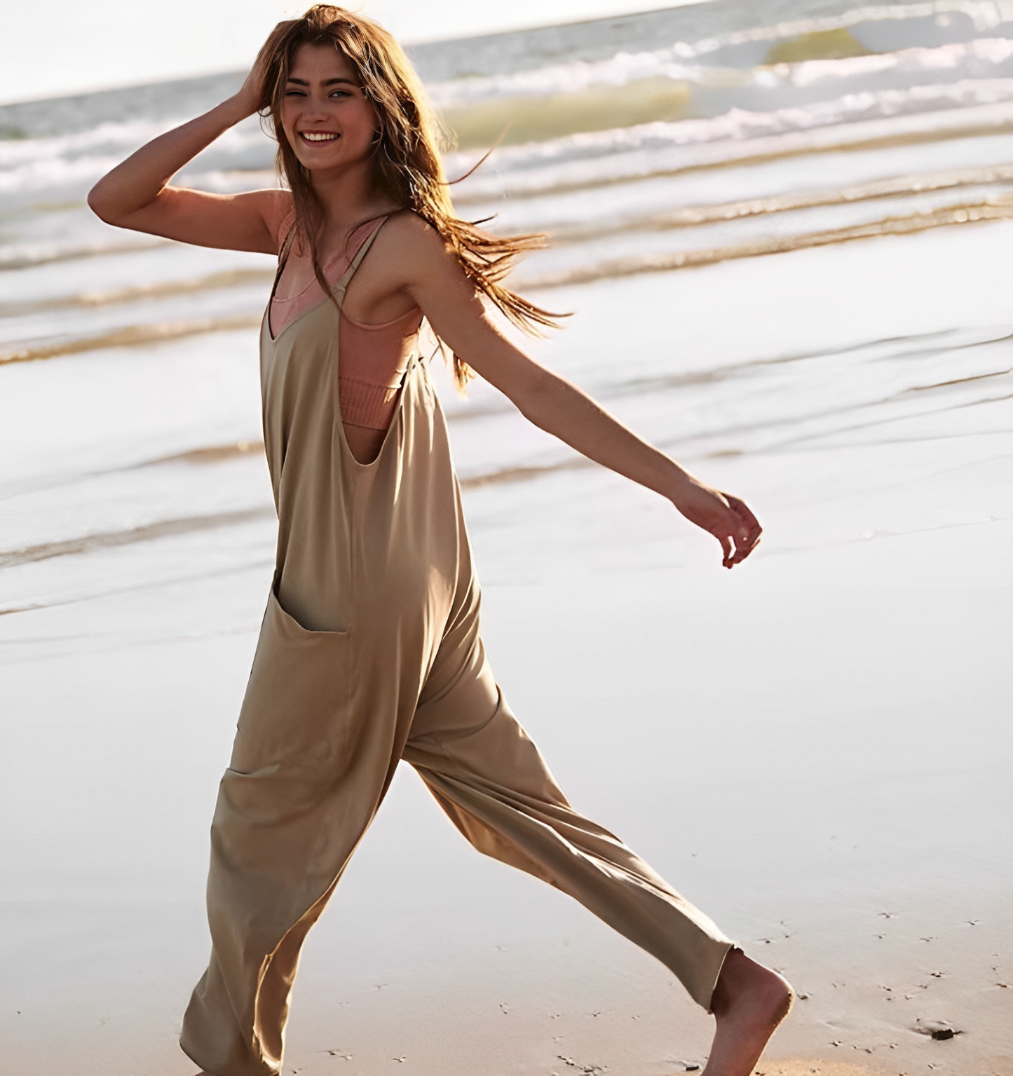 Heather™ | אוברול קיץ עם כיסים