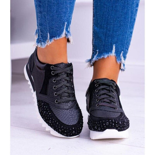 SparkleKicks™ | סניקרס קריסטלים אופנתיות