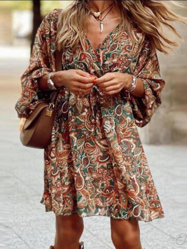 Marleen™ | שמלת בוהו אופנתית