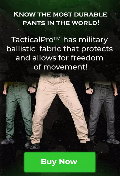 TacticalPro™ | מכנסיים דגמ"ח עמידים למים (+חגורה במתנה)