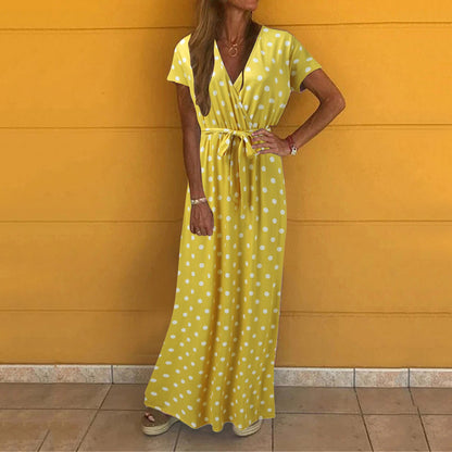 Rosalinda™ | שמלת נקודות עם שסע