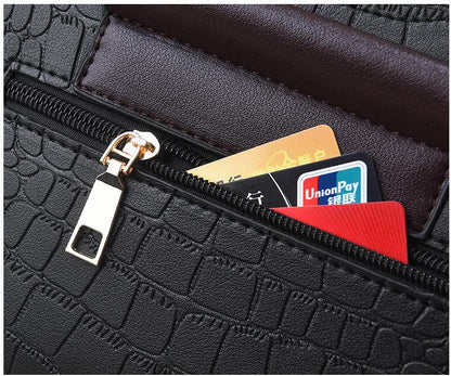 Liberty™ | תיק עור דמוי אליגטור יוקרתי