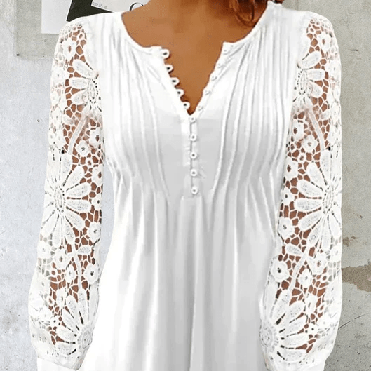 Purity Blouse™ - חולצה אלגנטית עם שרוולים ארוכים.