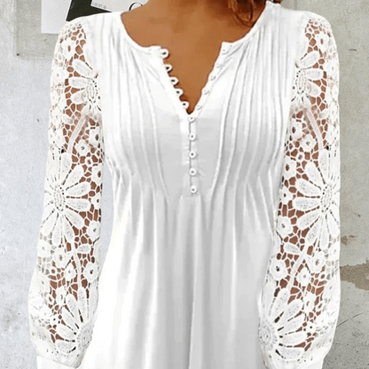 Purity Blouse™ - חולצה אלגנטית עם שרוולים ארוכים.