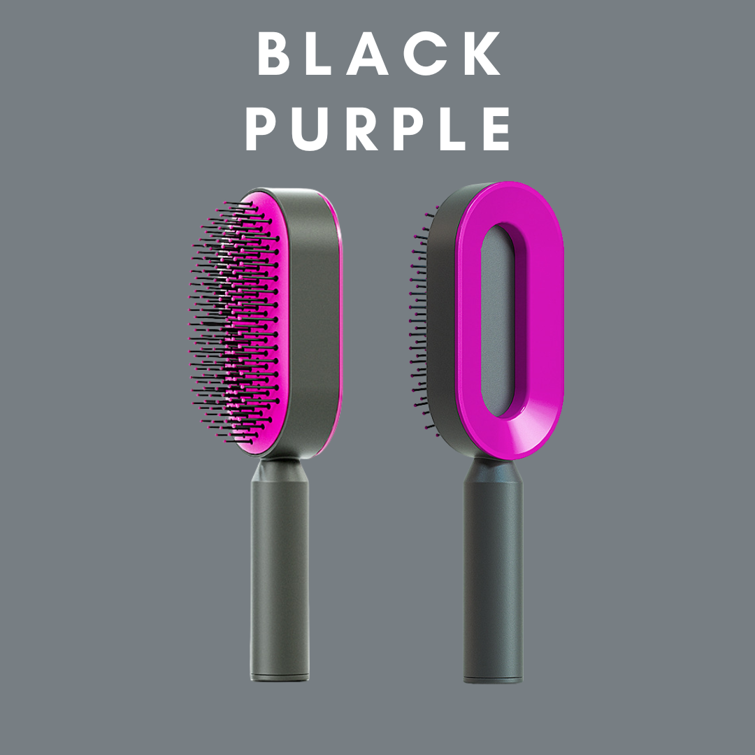 מברשת שיער בעלת ניקוי עצמי לנשים