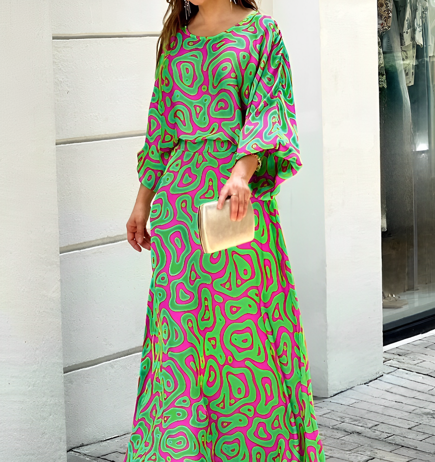 Lindsey™ | שמלת אופנה צבעונית