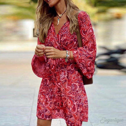 Marleen™ | שמלת בוהו אופנתית